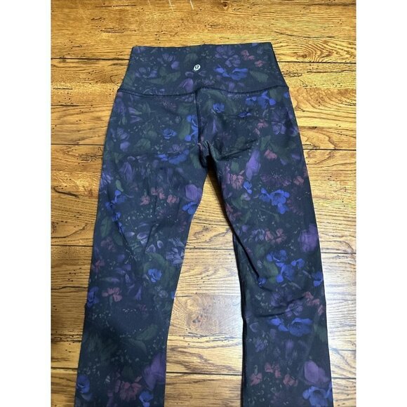 lululemon L71 Frozen Flourish Multi Wunder Under Crop LeggingFloral Print 4 - Picture 2 of 7